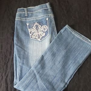 Nwot wide leg bling jeans from JCPenney